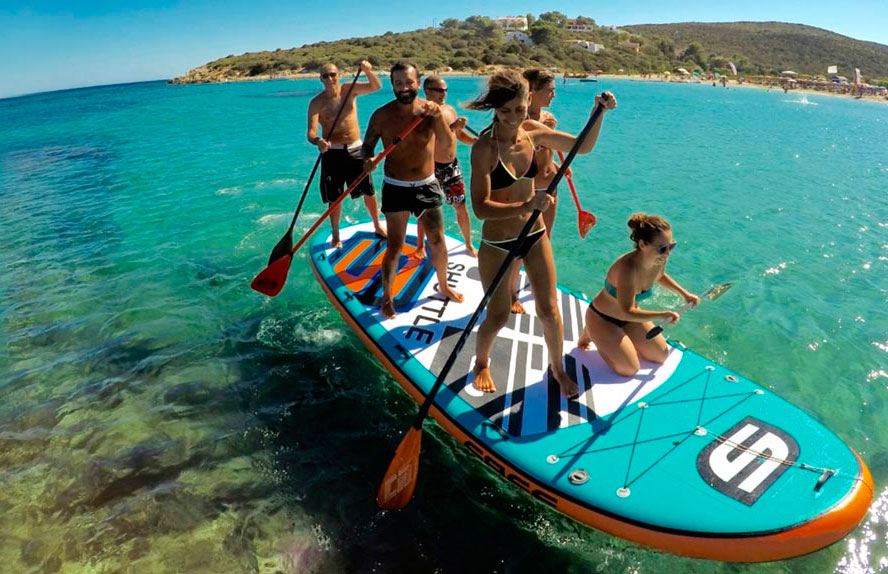 alquiler paddle surf formentera en grupo